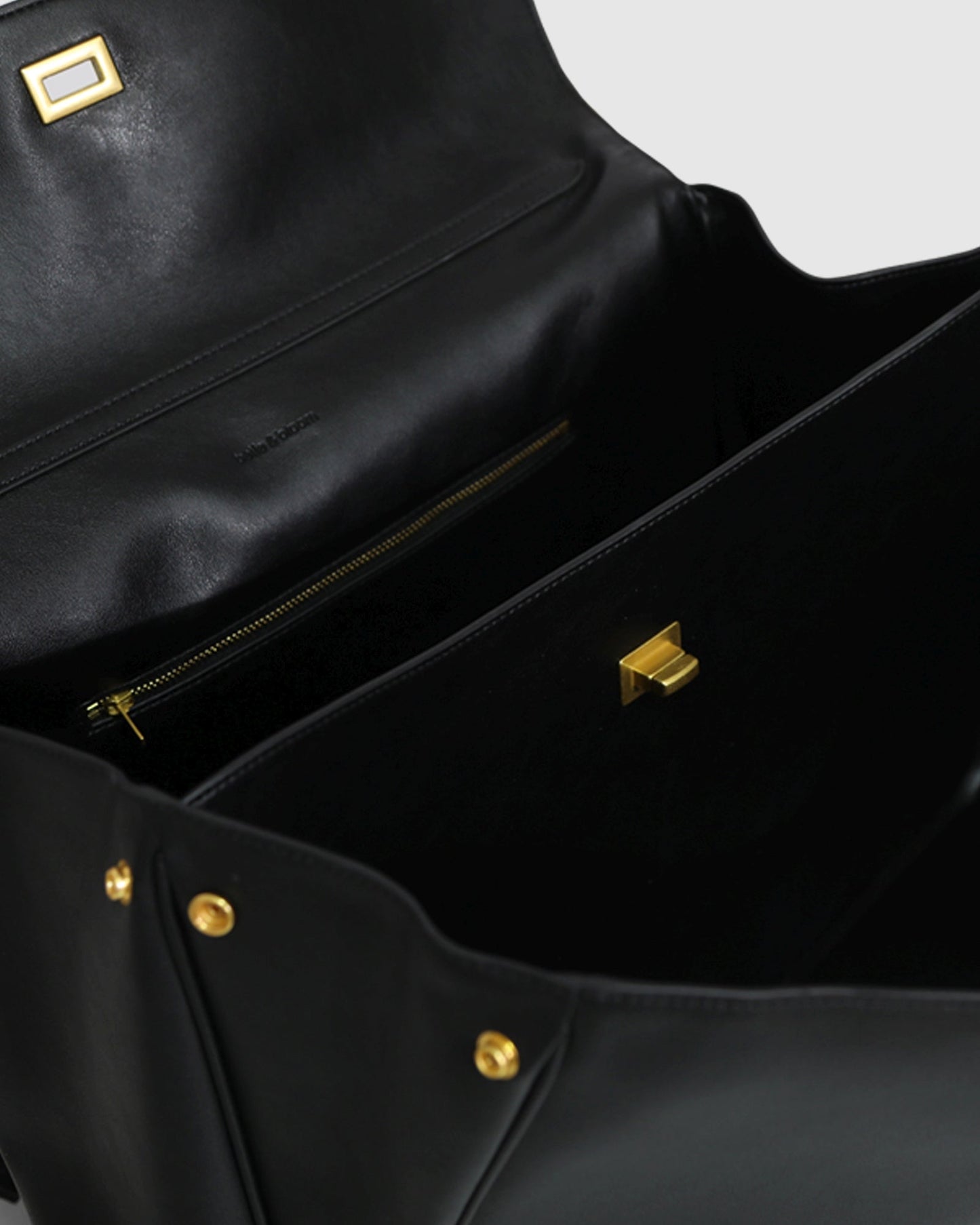 Skyfall Leather Shoulder Bag - Black