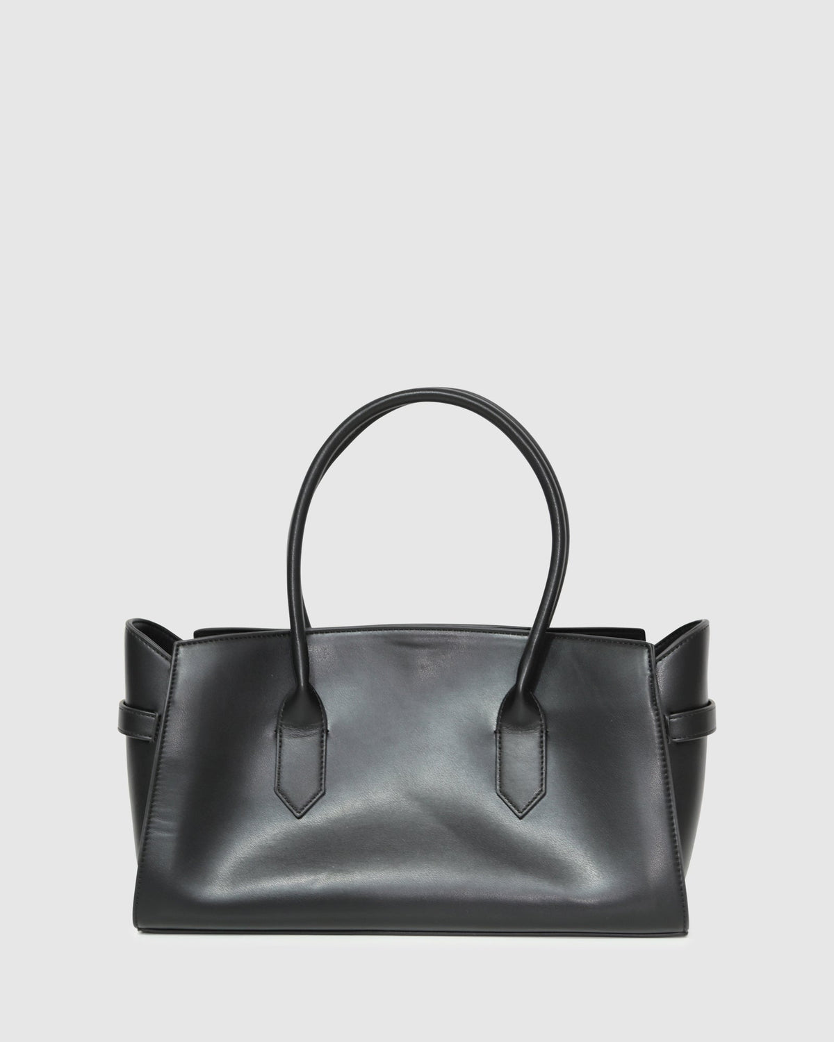 Black Stream Tote PU Bag with structured tote silhouette - alternate view