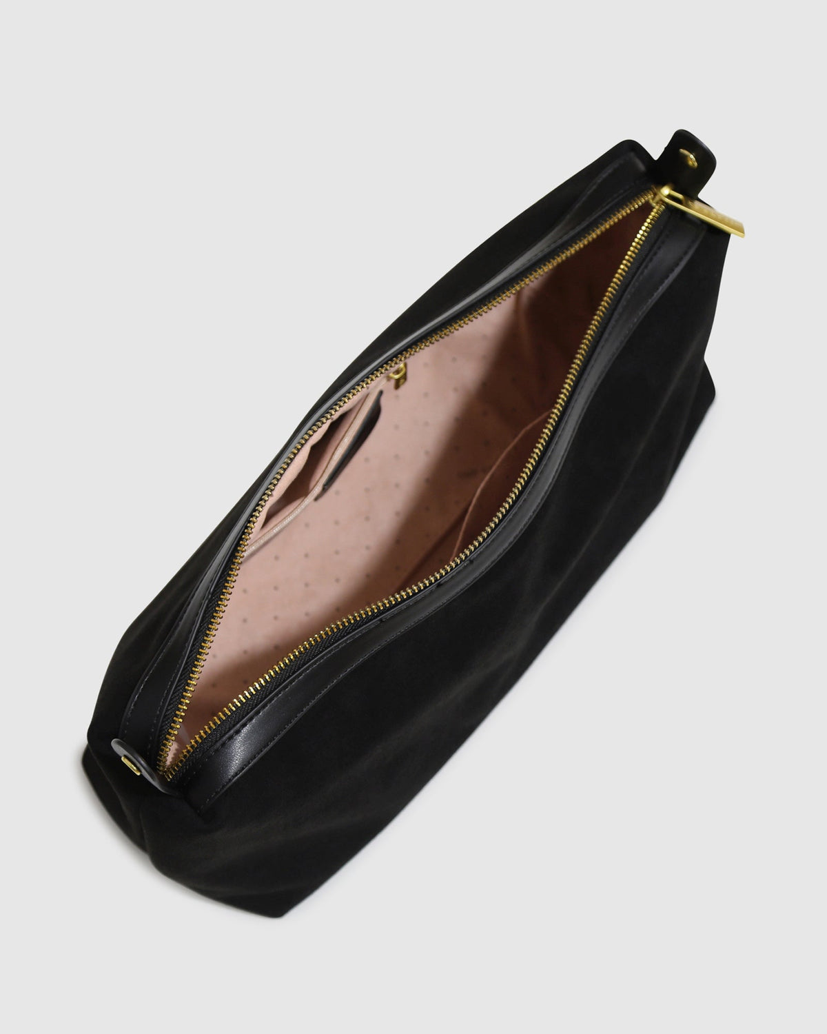 Black Stream Tote PU Bag with top handle - alternate view