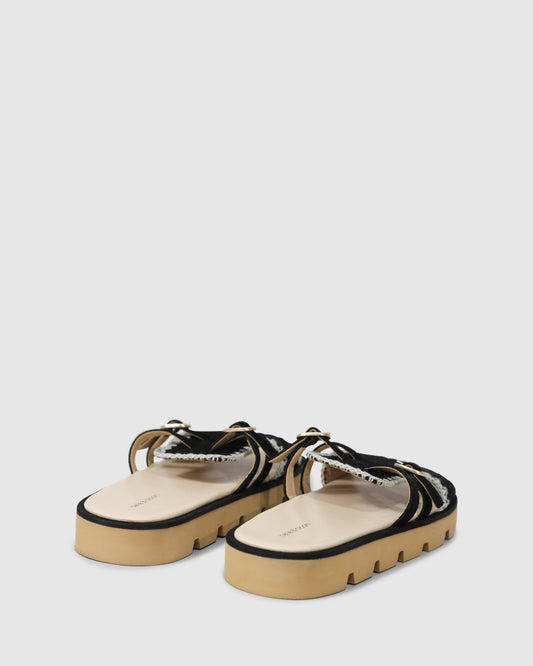 Unconditional Love Suede Slide- Black