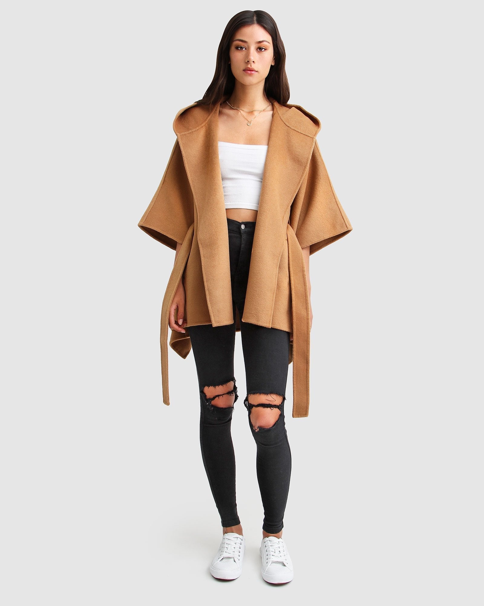 Jackson Landing Wool Blend Cape Coat - Dark Camel – Belle & Bloom US